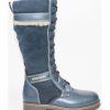 Women'S Shoes Shoesissime Winter Boots | Saute-Mouton Ilka Crampons 2849 Blue