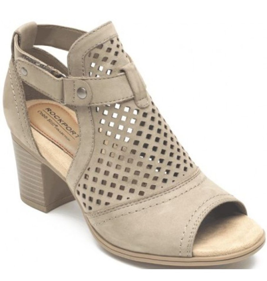 Women'S Shoes Shoesissime Sandals | Rockport Hattie Hi Cuff Ch4625 Taupe