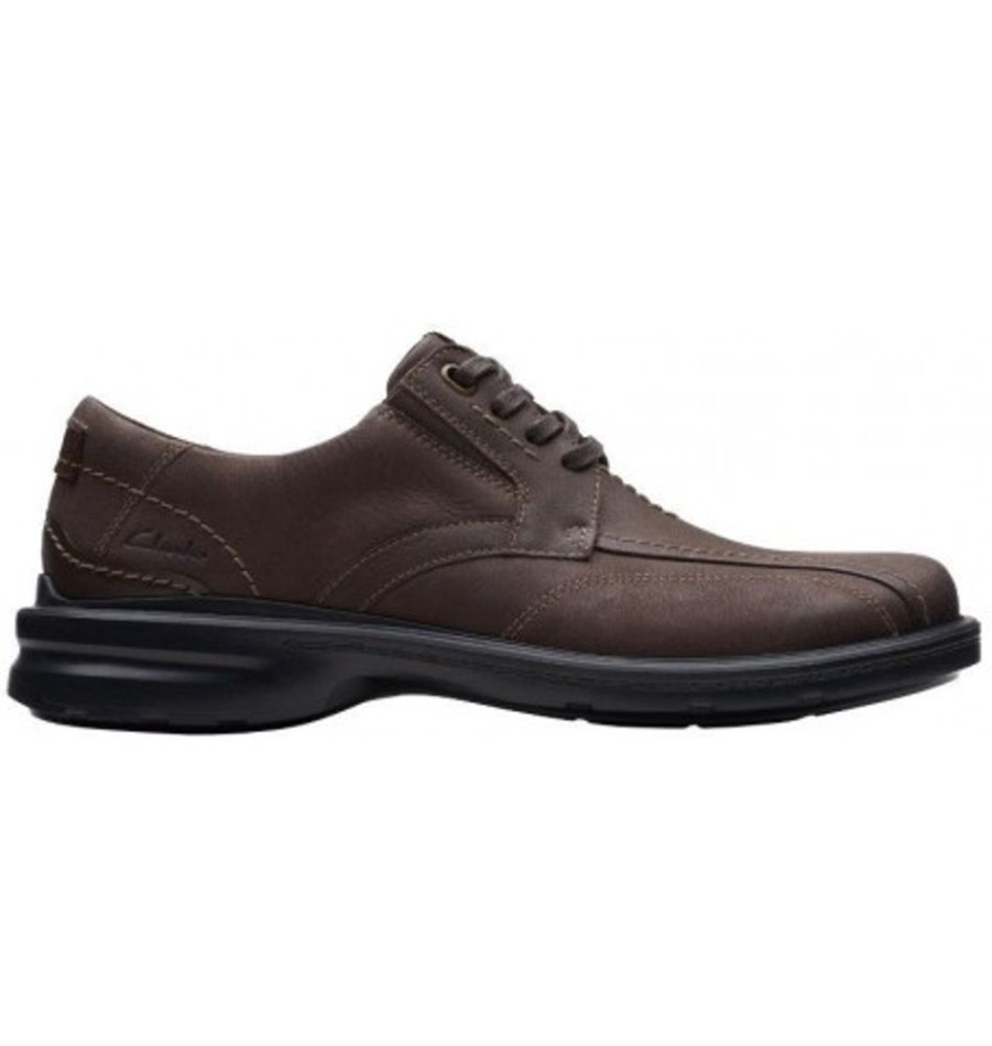 Men'S Shoes Shoesissime Dress Shoes With Laces | Clarks Gessler Lace 26171540 Brown