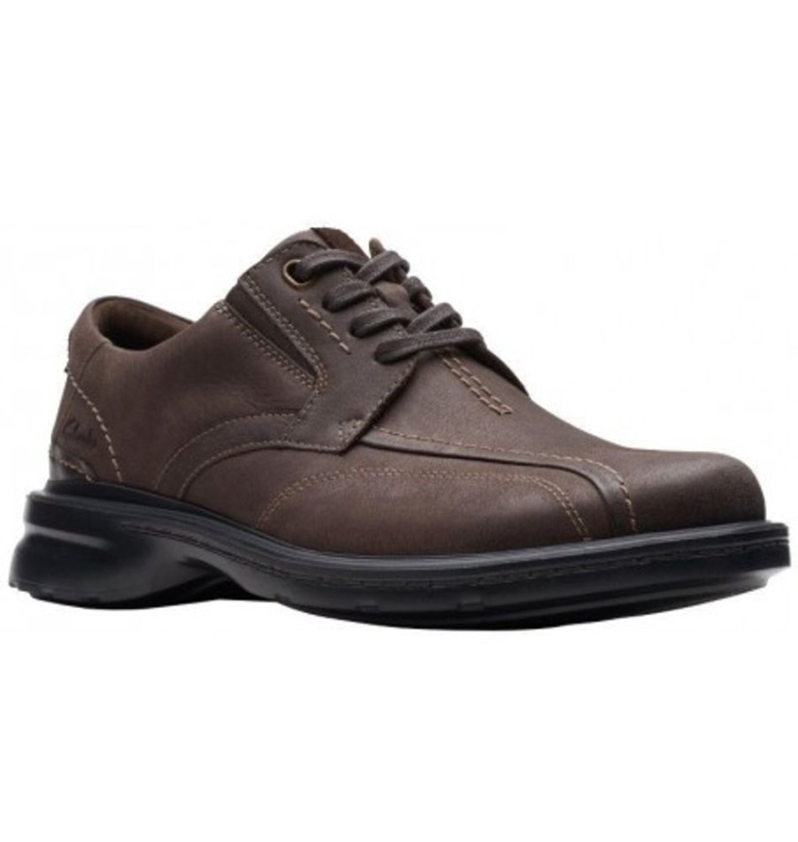 Men'S Shoes Shoesissime Dress Shoes With Laces | Clarks Gessler Lace 26171540 Brown