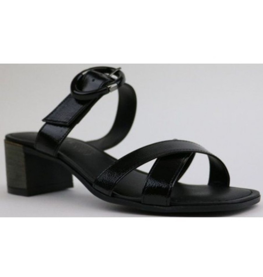 Women'S Shoes Shoesissime Sandals | Cerutti 21655 Black Varnish