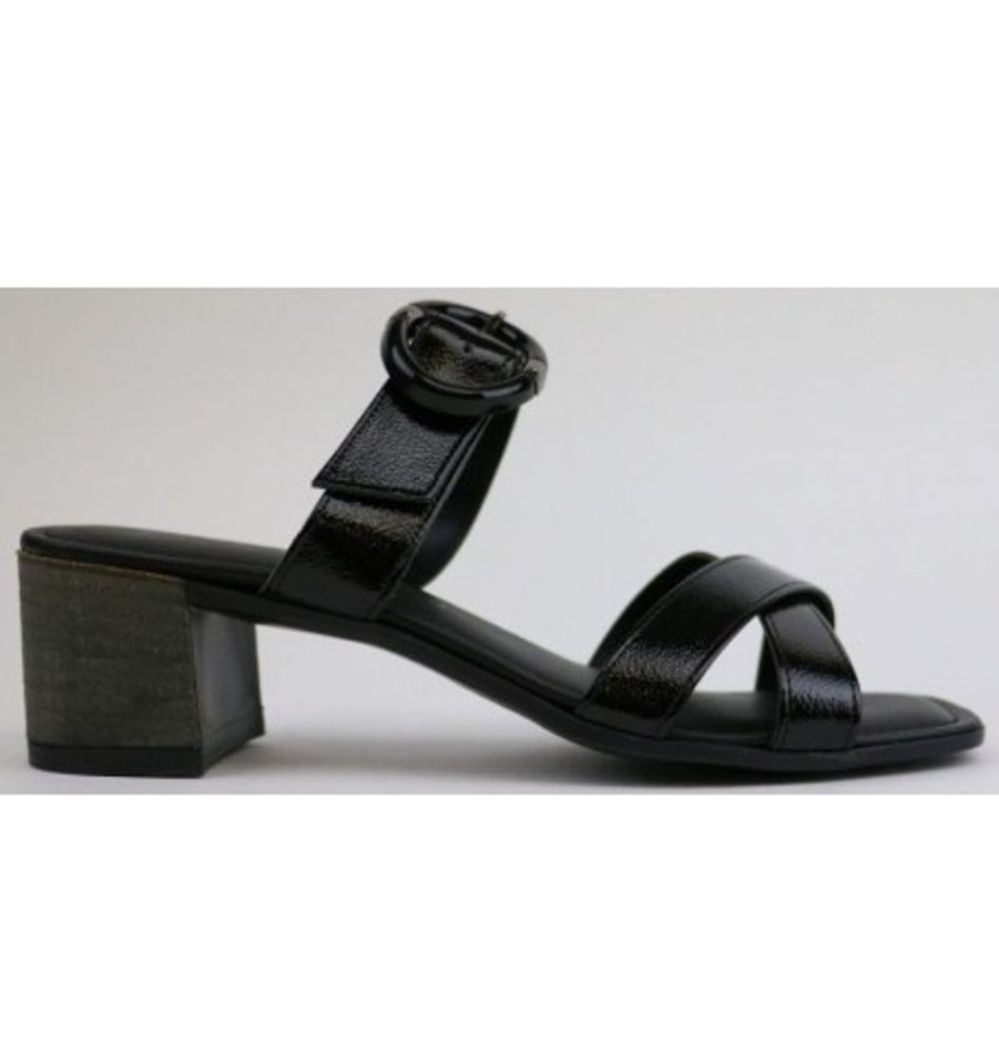 Women'S Shoes Shoesissime Sandals | Cerutti 21655 Black Varnish