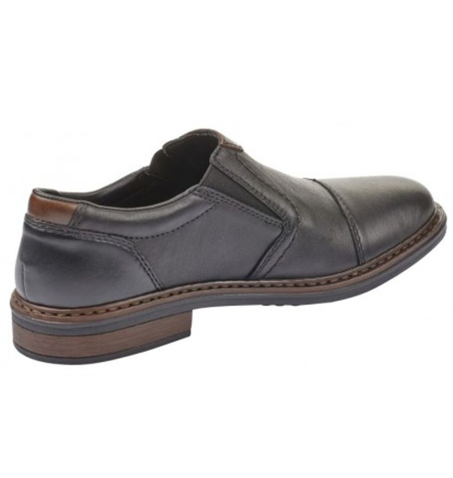 Men'S Shoes Shoesissime Dress Shoes Without Laces | Rieker 17659-00 Black