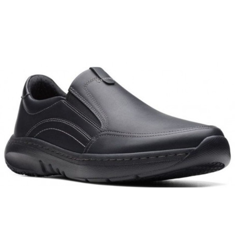 Men'S Shoes Shoesissime Casual Shoes | Clarks Clarkpro Step 26175196 Black