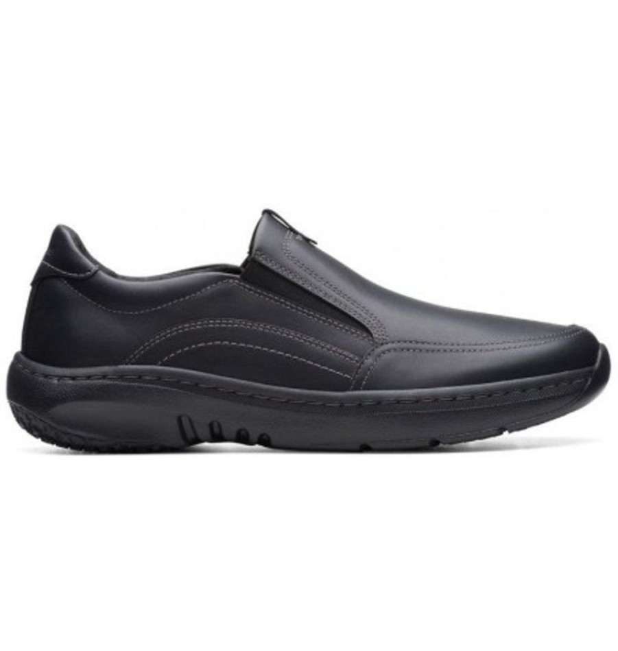 Men'S Shoes Shoesissime Casual Shoes | Clarks Clarkpro Step 26175196 Black