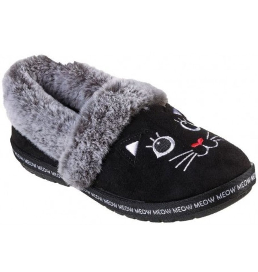 Women'S Shoes Shoesissime Slippers | Skechers Meow Pajamas 33355 Black