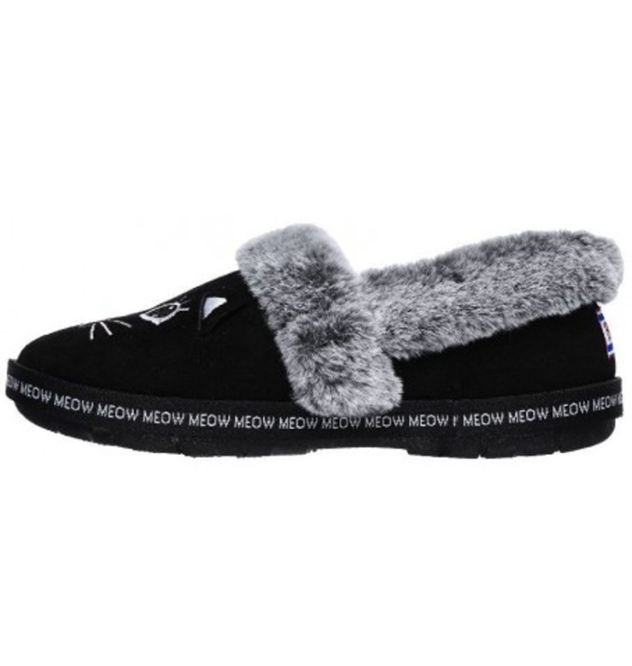 Women'S Shoes Shoesissime Slippers | Skechers Meow Pajamas 33355 Black