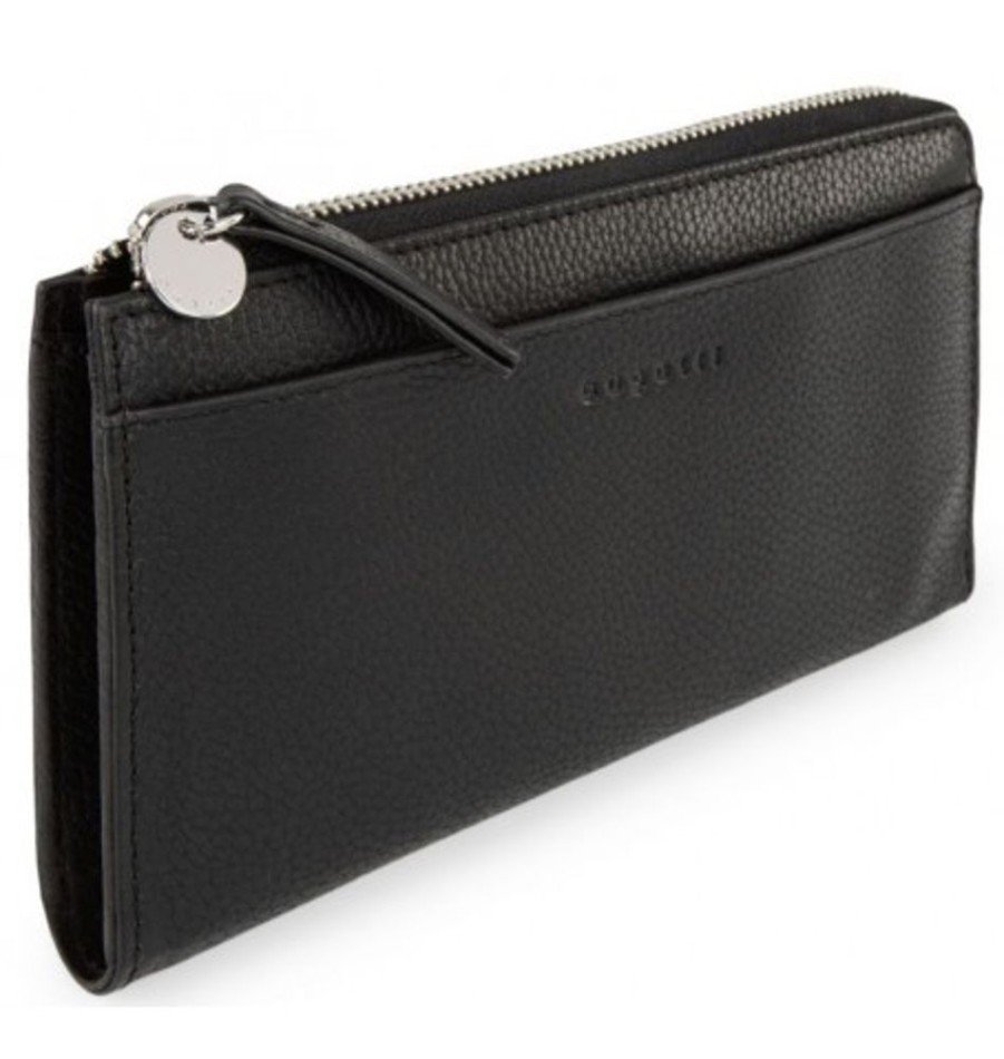 Accessories Shoesissime Wallets | Bugatti Lwl2404Bu-Blk Black