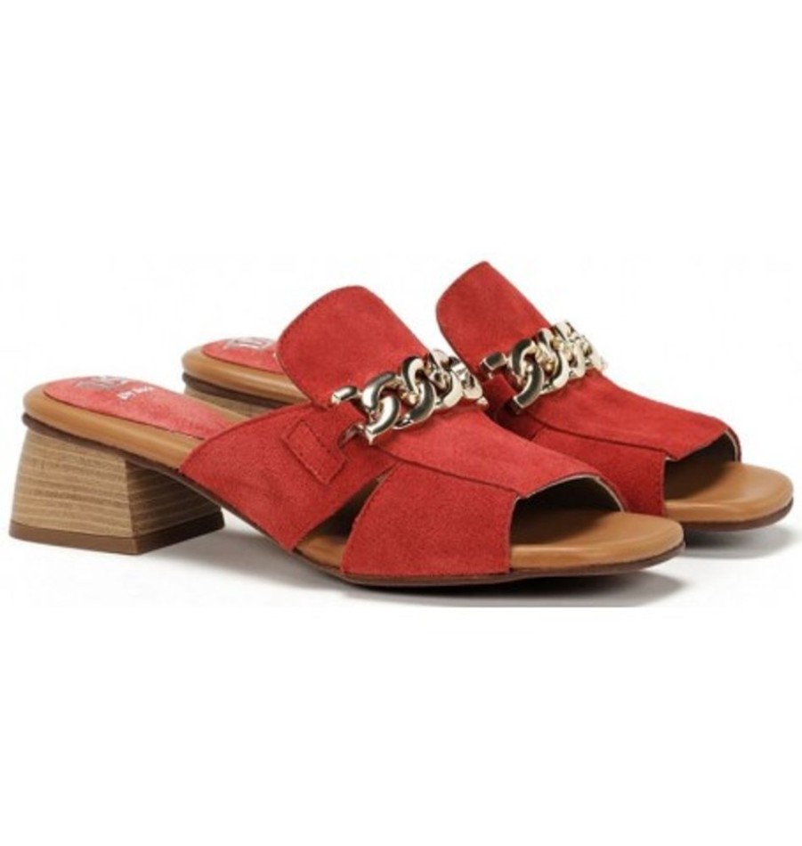 Women'S Shoes Shoesissime Sandals | Dorking - Fluchos D9059 Red