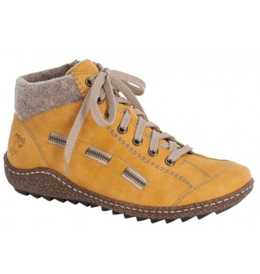 Women'S Shoes Shoesissime Fall Boots | Rieker L7543-69 Yellow Orange