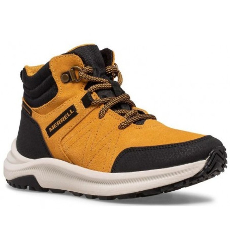 Kids Shoes Shoesissime Fall Boots | Merrell Greylock Wtrpf Mk265350 Yellow Orange