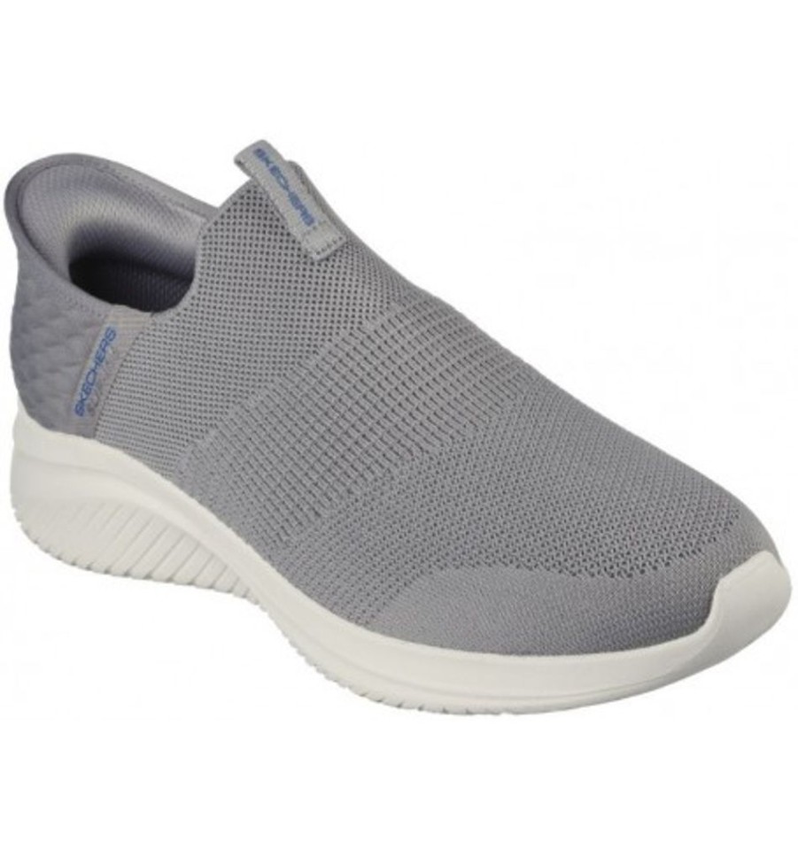 Men'S Shoes Shoesissime Casual Shoes | Skechers Smooth Step 232450 Silver Grey