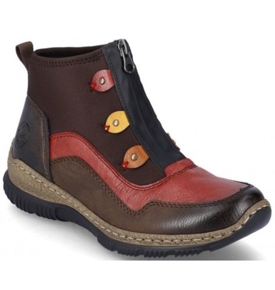 Women'S Shoes Shoesissime Fall Boots | Rieker N3277-25 Brown