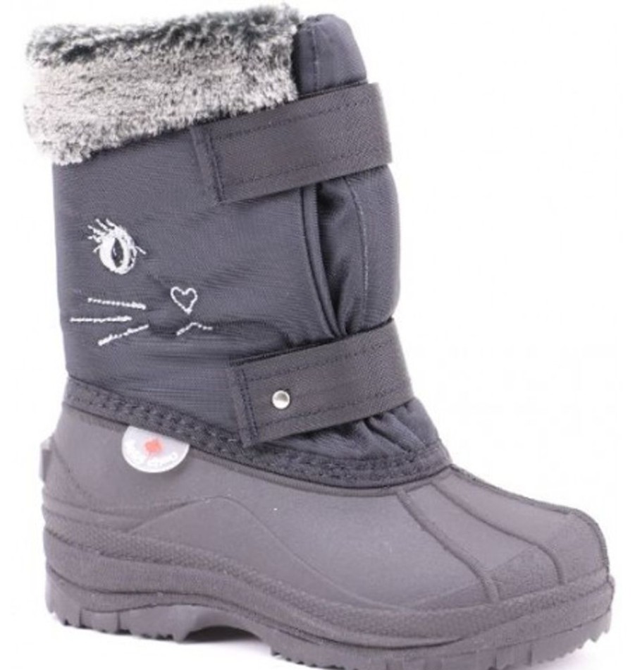 Kids Shoes Shoesissime Winter Boots | Hichaud 7592A Black