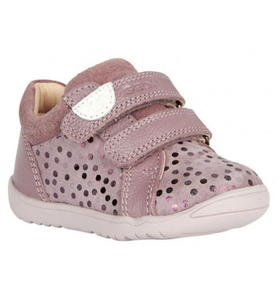 Kids Shoes Shoesissime Walking Booties | Geox Macchia G.A B164Pa Pink