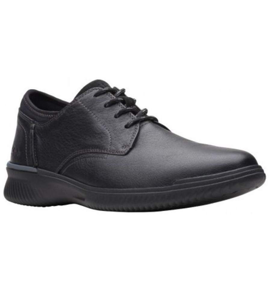 Men'S Shoes Shoesissime Dress Shoes With Laces | Clarks Donaway Plain 26163454 Black