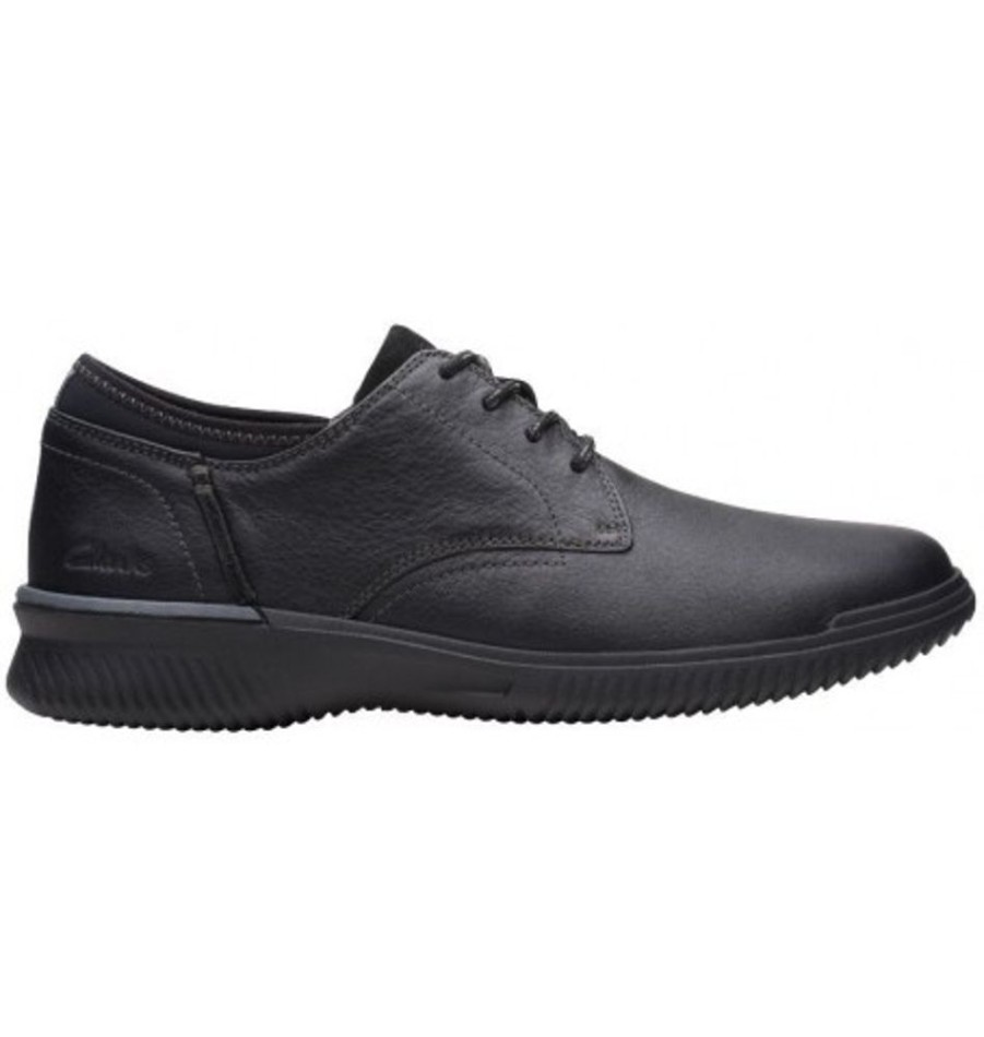 Men'S Shoes Shoesissime Dress Shoes With Laces | Clarks Donaway Plain 26163454 Black