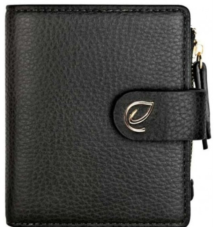 Accessories Shoesissime Wallets | Espe Cora Small Wallet W-794C-B Black