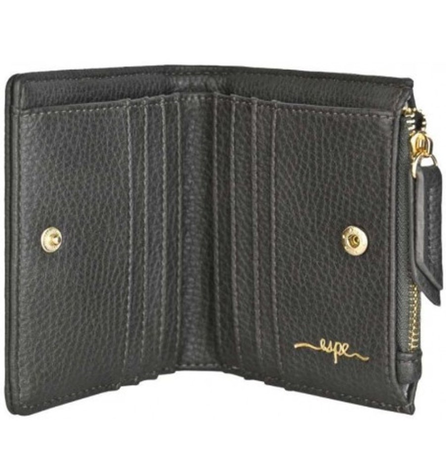 Accessories Shoesissime Wallets | Espe Cora Small Wallet W-794C-B Black