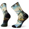 Accessories Shoesissime Men'S | Smartwool Hike Light Cushion Mountain Print Crew Blue