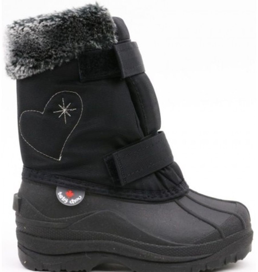 Kids Shoes Shoesissime Winter Boots | Hichaud Coeur Flocon 5502 Black