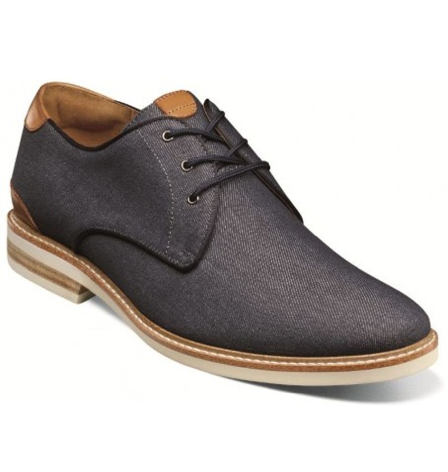 Men'S Shoes Shoesissime Dress Shoes With Laces | (Weyco Group Inc) Florsheim Highland Cnvspt 14273 Blue