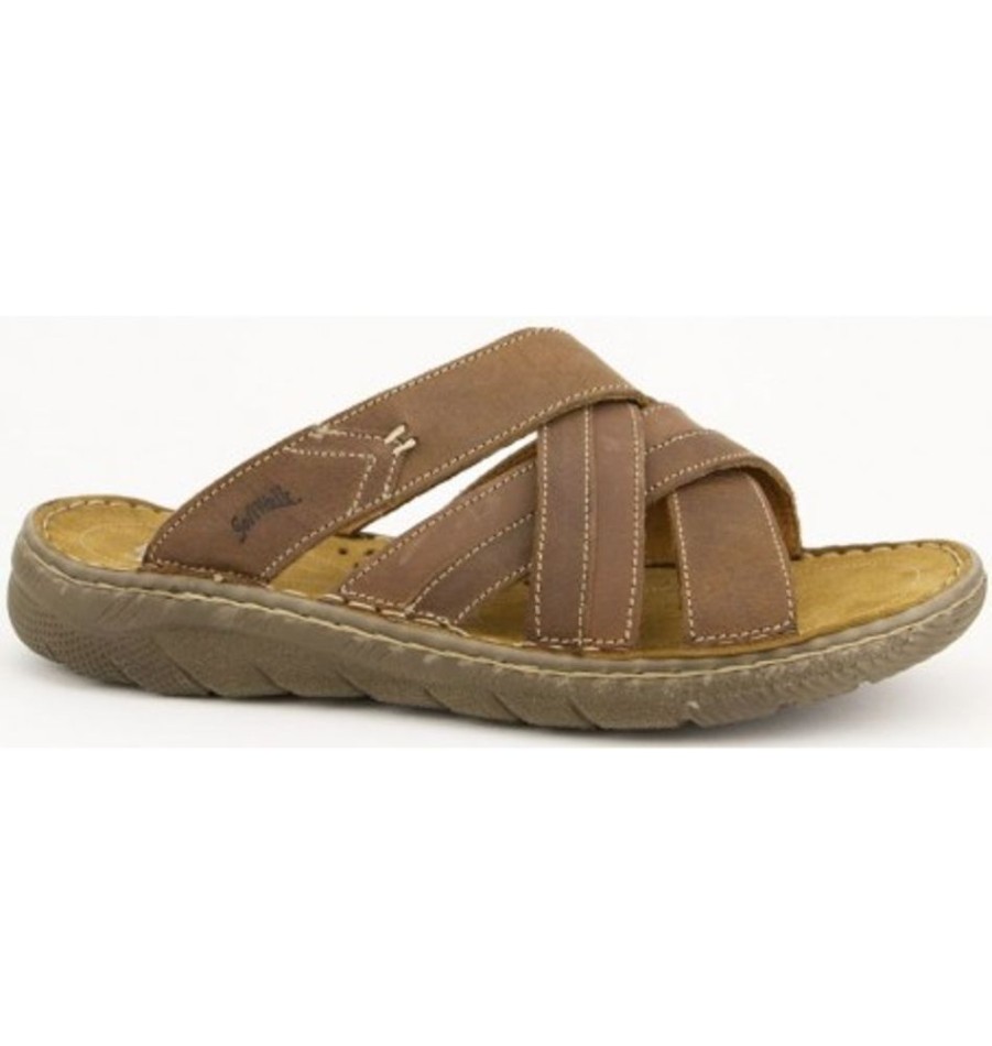 Men'S Shoes Shoesissime Sandals | Collections Bulle 9709 Tan