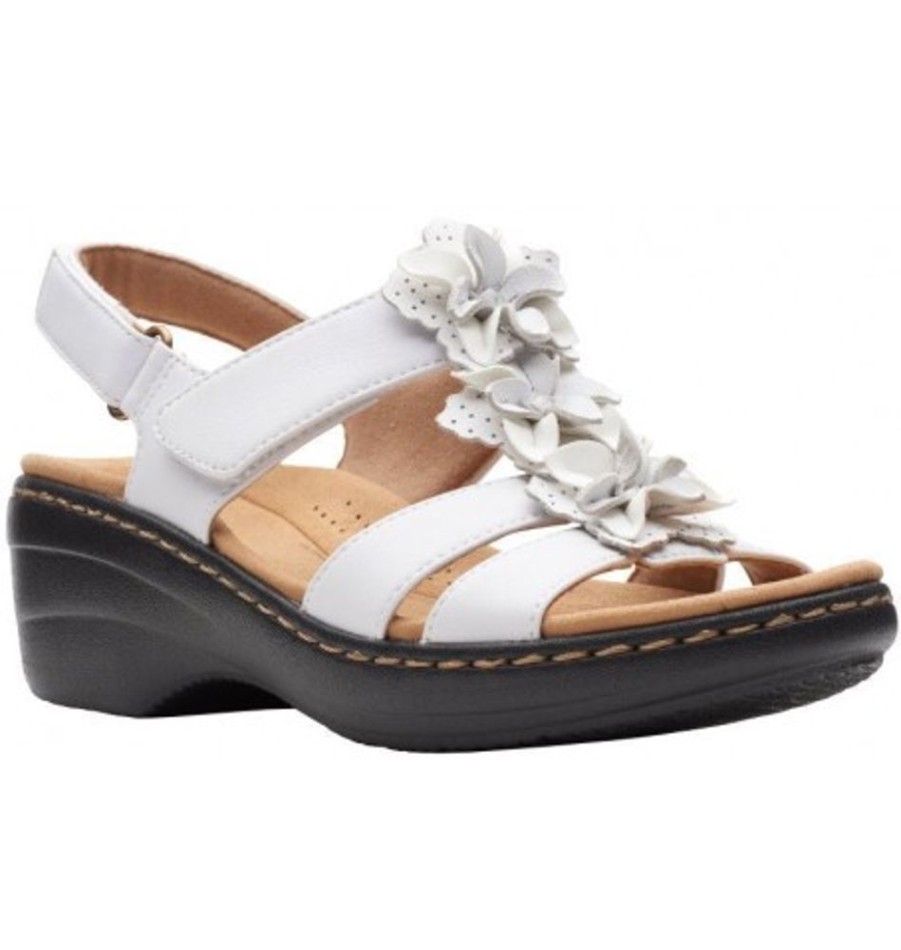 Women'S Shoes Shoesissime Sandals | Clarks Merliah Sheryl 26162903 White