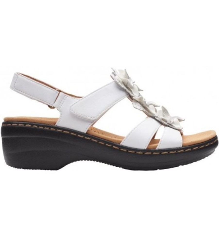 Women'S Shoes Shoesissime Sandals | Clarks Merliah Sheryl 26162903 White