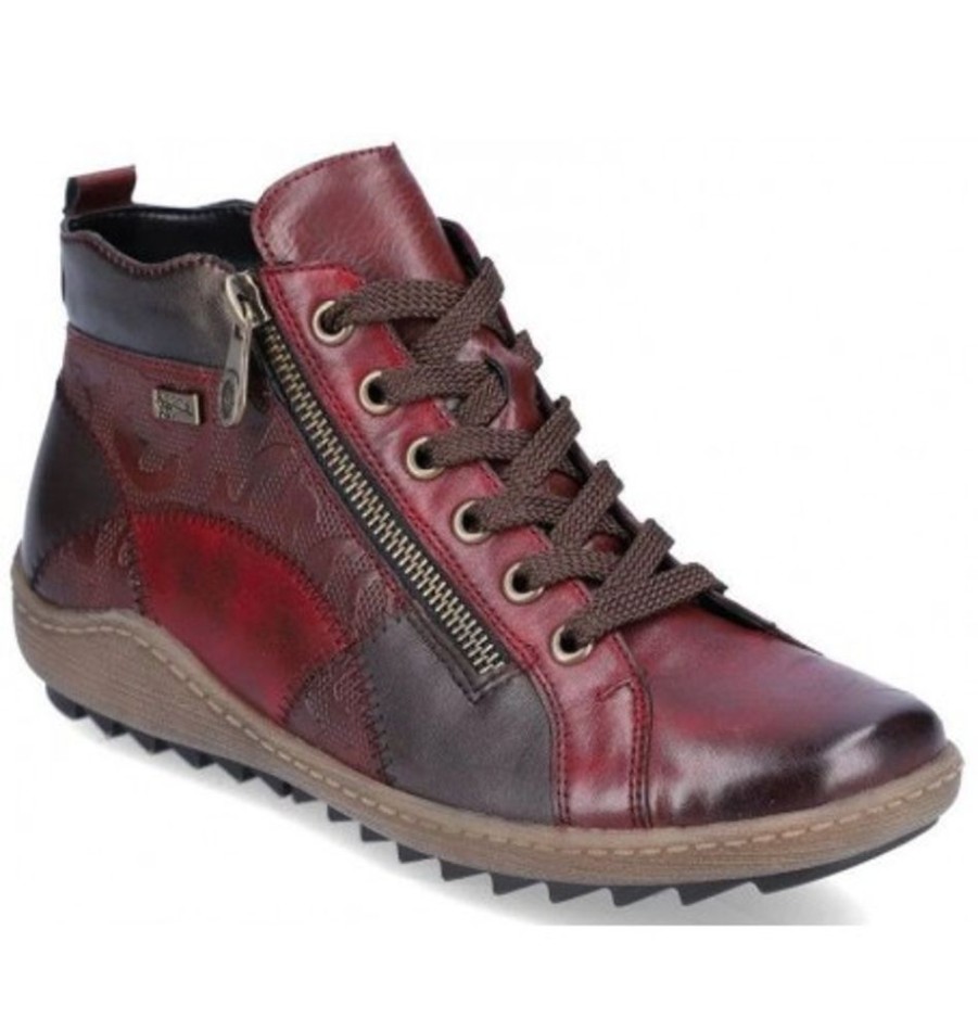 Women'S Shoes Shoesissime Fall Boots | Rieker - Remonte R1467-35 Burgundy