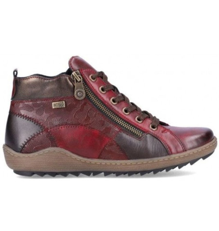 Women'S Shoes Shoesissime Fall Boots | Rieker - Remonte R1467-35 Burgundy