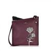 Accessories Shoesissime Handbags | Espe Magnolia Messenger H-02762-R Burgundy