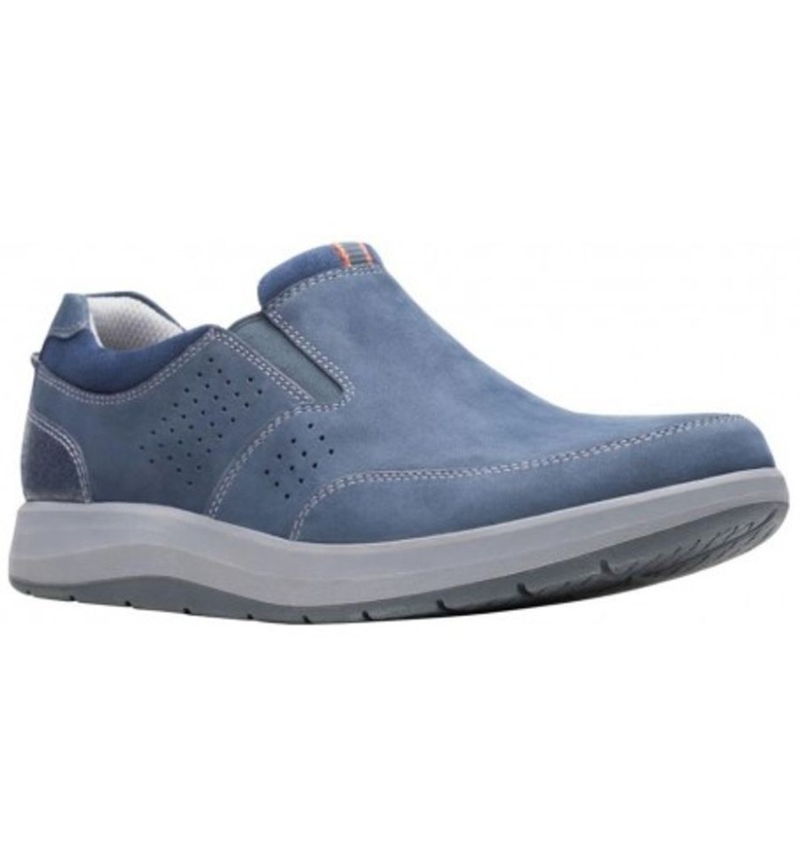 Men'S Shoes Shoesissime Casual Shoes | Clarks Shoda Free 26142176 Blue