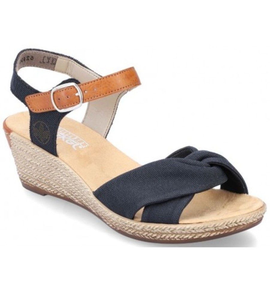 Women'S Shoes Shoesissime Sandals | Rieker 62490-14 Blue