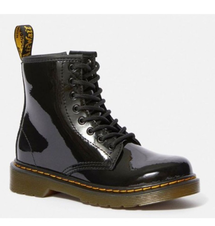 Kids Shoes Shoesissime Fall Boots | Dr. Martens 1460J 15382003 Black Varnish