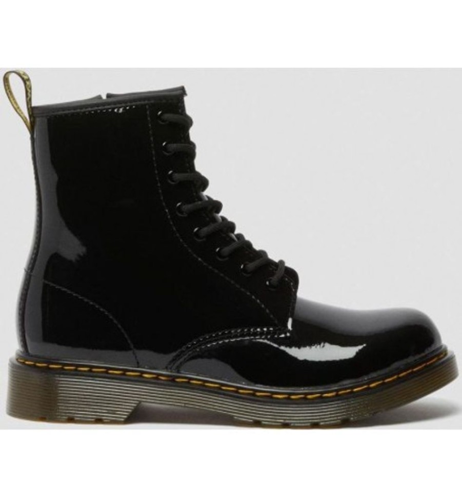 Kids Shoes Shoesissime Fall Boots | Dr. Martens 1460J 15382003 Black Varnish