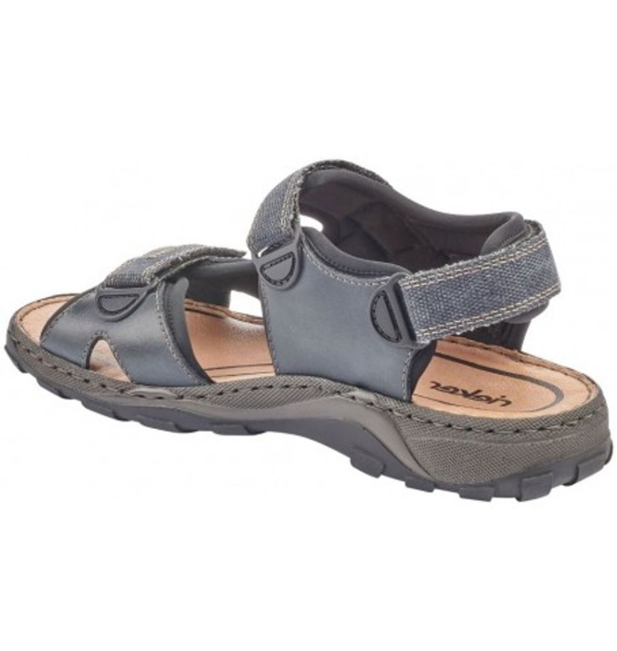 Men'S Shoes Shoesissime Sandals | Rieker 26061 Blue