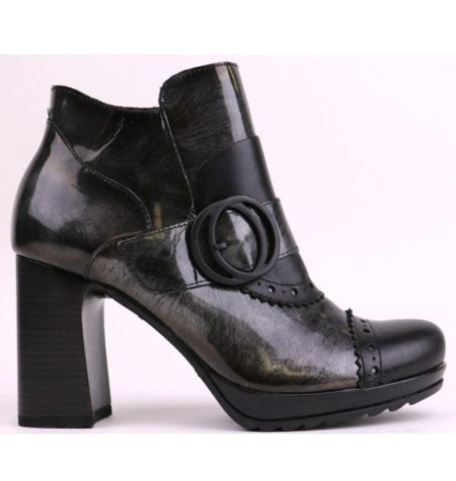 Women'S Shoes Shoesissime Fall Boots | Jose Saenz 7120 Black Varnish