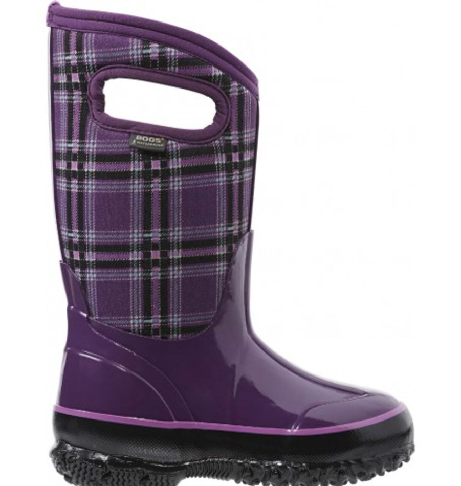 Kids Shoes Shoesissime Winter Boots | Bogs Classic Winter Plaid 71544 Purple