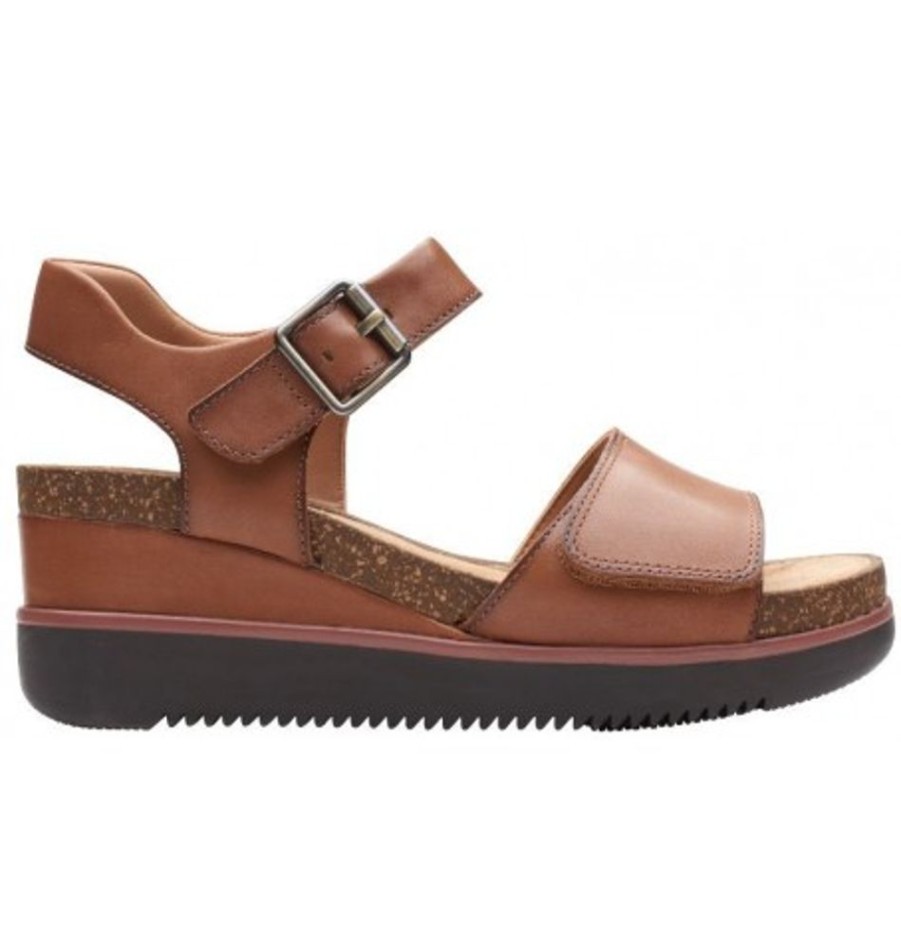 Women'S Shoes Shoesissime Sandals | Clarks Lizby Strap 26165884 Tan