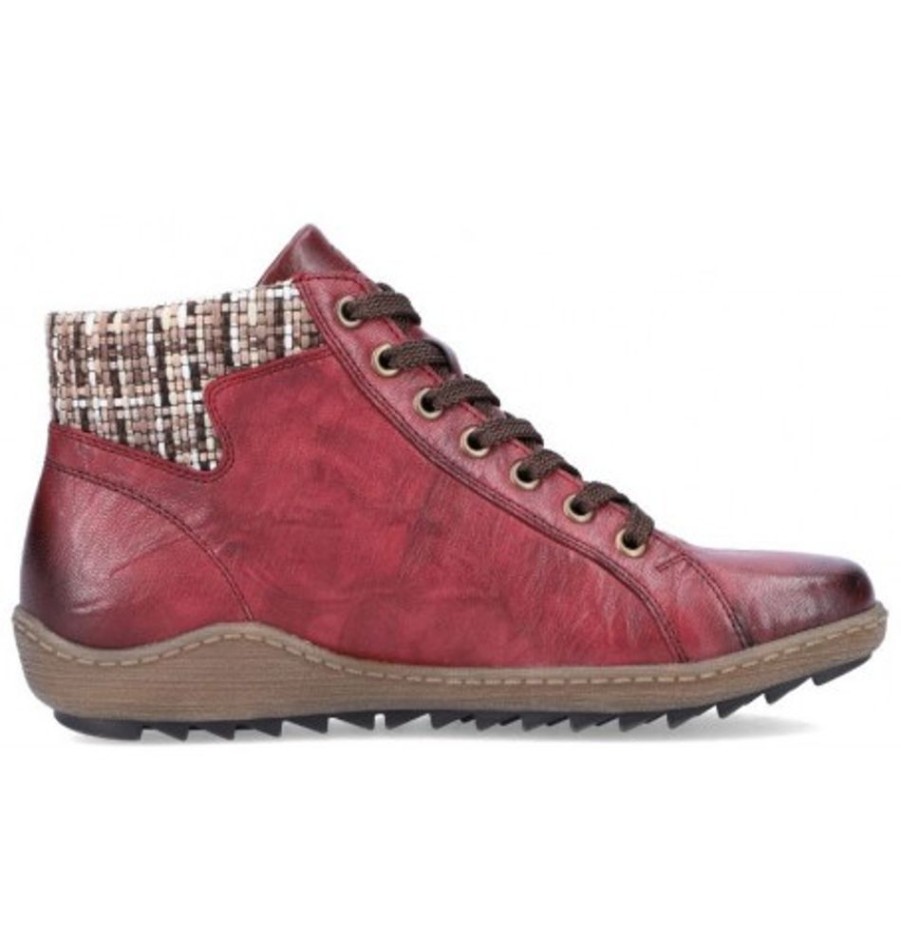 Women'S Shoes Shoesissime Fall Boots | Rieker - Remonte R1485-35 Burgundy