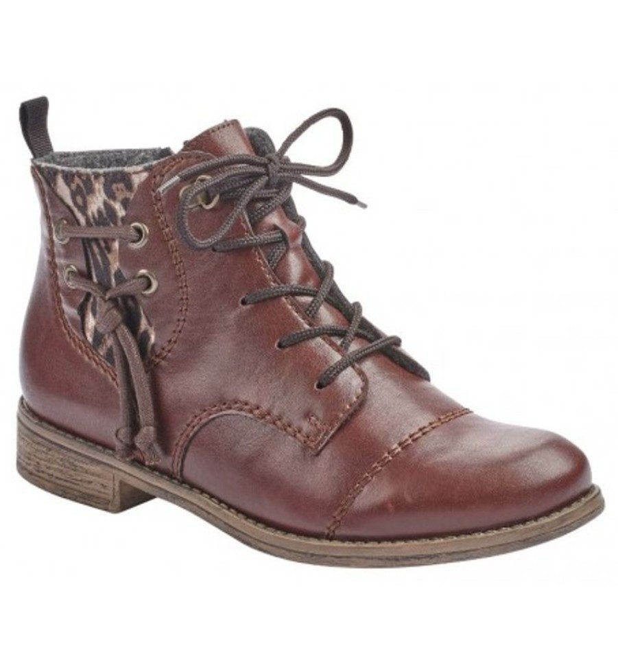 Women'S Shoes Shoesissime Fall Boots | Rieker 77441-37 Burgundy