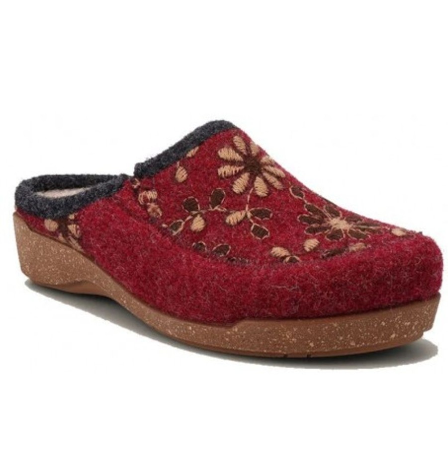 Women'S Shoes Shoesissime Slippers | Taos Woolderness 2 W02-2700 Burgundy