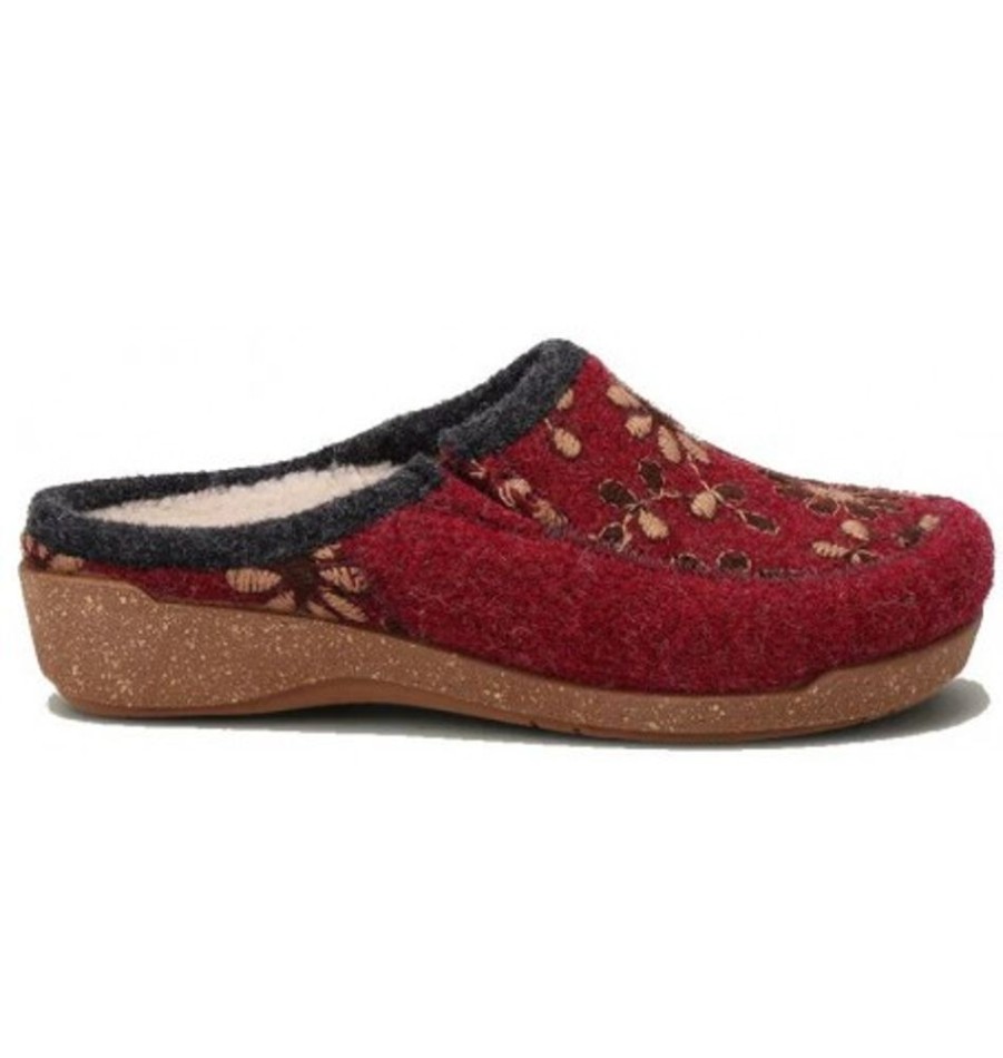 Women'S Shoes Shoesissime Slippers | Taos Woolderness 2 W02-2700 Burgundy