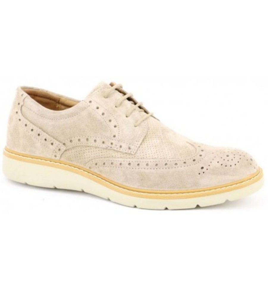 Men'S Shoes Shoesissime Dress Shoes With Laces | Collections Bulle 12015 Beige