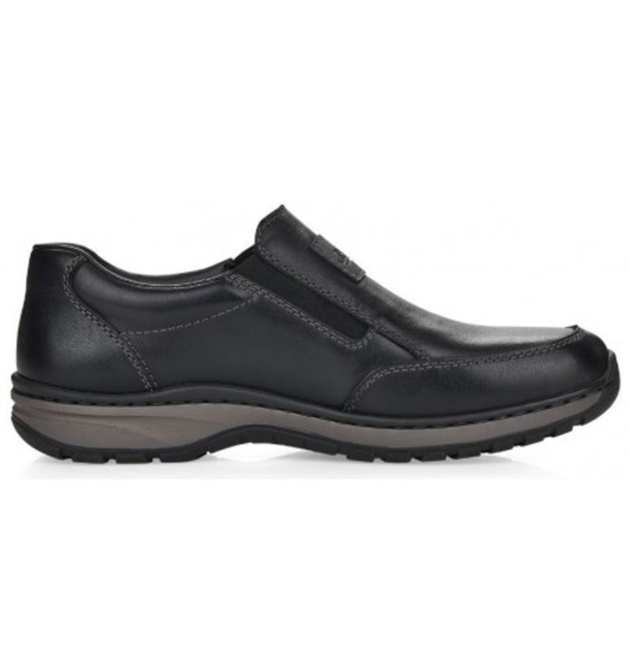 Men'S Shoes Shoesissime Dress Shoes Without Laces | Rieker 03354-05 Black