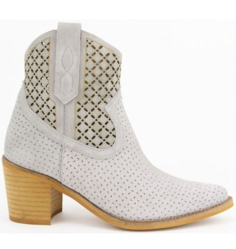 Women'S Shoes Shoesissime Fall Boots | Collections Bulle 786 Silver Grey