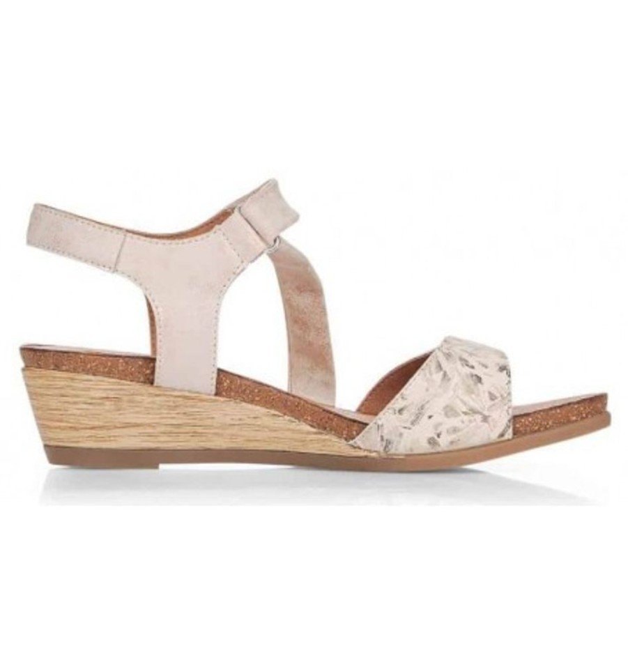 Women'S Shoes Shoesissime Sandals | Rieker - Remonte R4462-60 Taupe