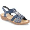 Women'S Shoes Shoesissime Sandals | Rieker 628G9-16 Blue