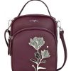 Accessories Shoesissime Handbags | Espe Magnolia Crossbody H-02763-R Burgundy